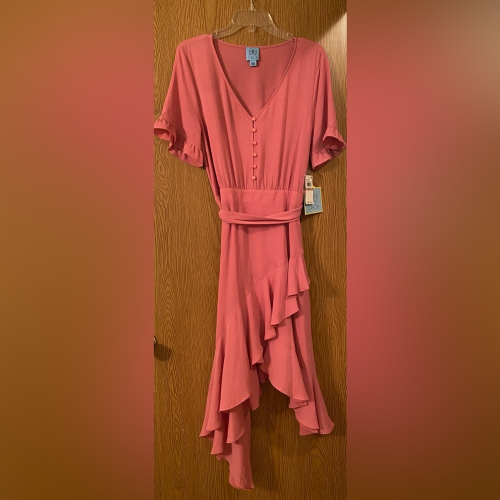Women’s CeCe Flowy Lightweight Belted Dress. Size 12